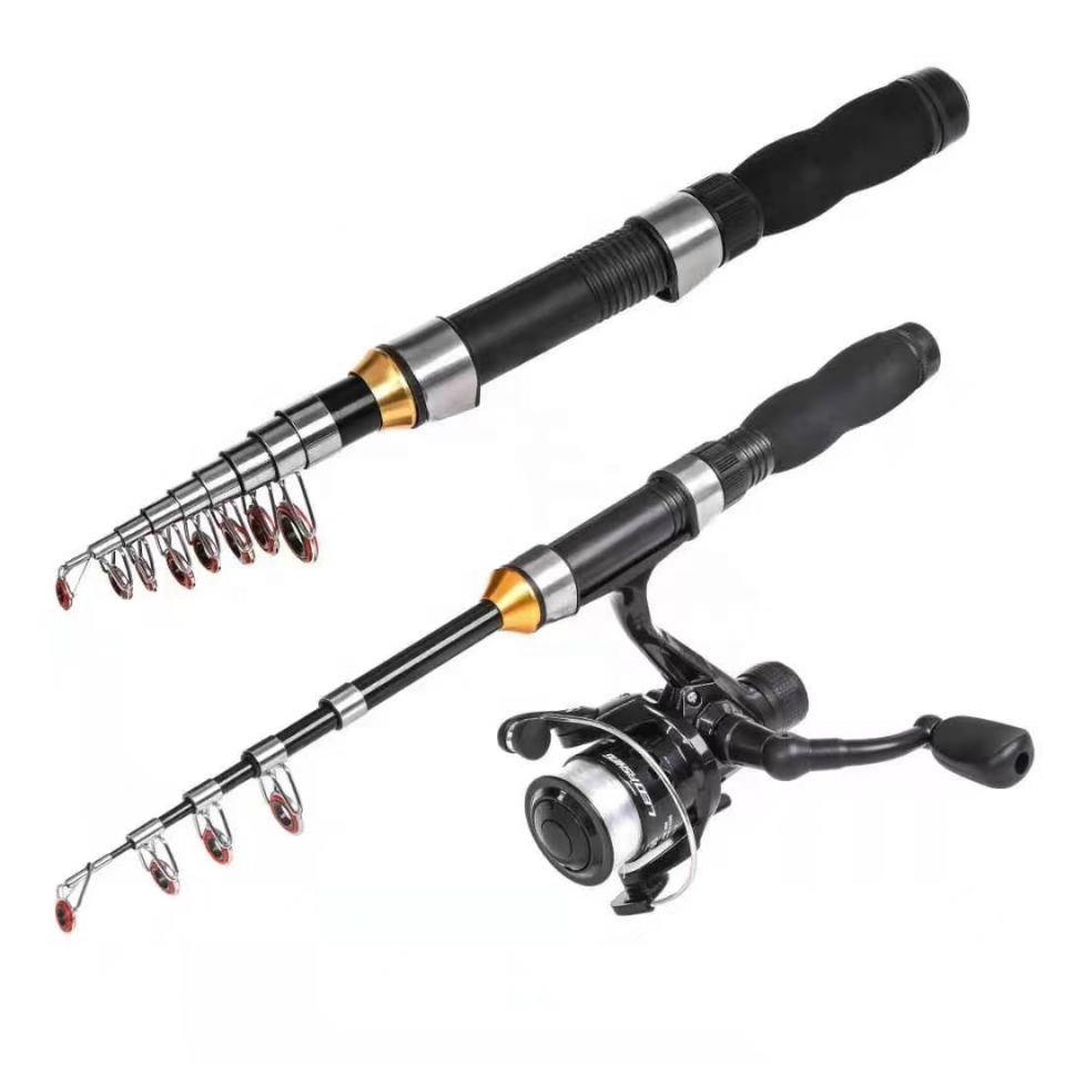 Spinning Reel - Portable Collapsible Ultralight Trout Fishing Kit,