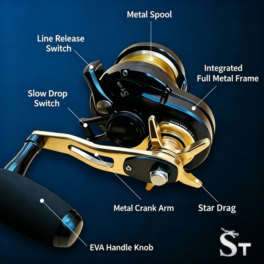 6.2:1 Slow Pitch Jigging Reel  – Trolling Reel Bewertung und Preis