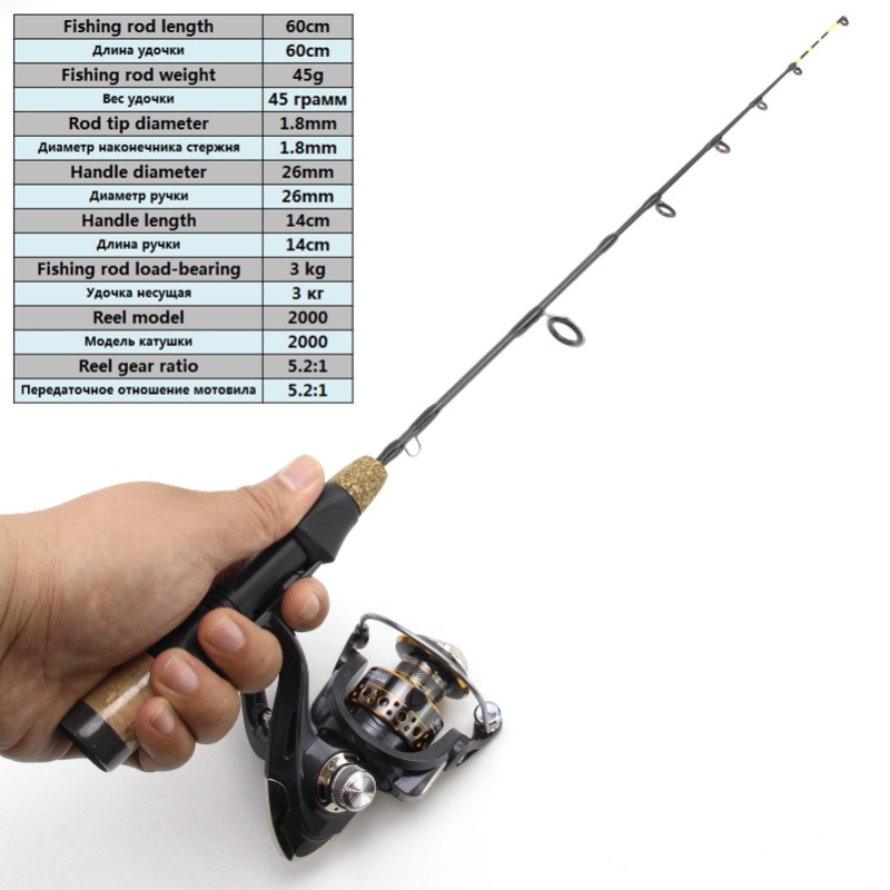 60cm 2 Tips Rod Reel Combos Wi – Ice Fishing Reel Bewertung und Preis